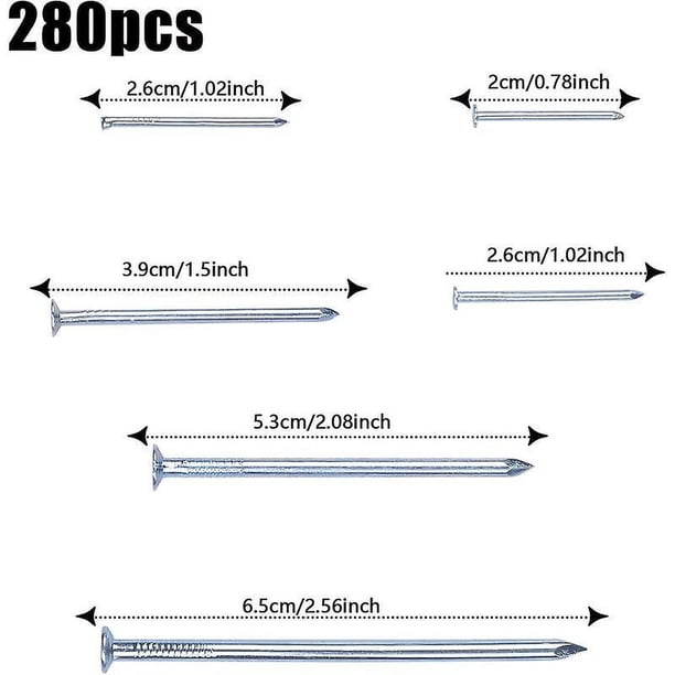 Uxcell 280-Pack Small Brass Nails – 1.5 X 12mm Round Head, Horizontal Threads, For Woodworking, DIY Crafts, And Furniture Repair