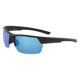 Columbia Mens Ridgestone Non-Polarized Rectangle Sunglasses Blue