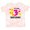 Tie Dye Pink, variant on Inktastic Its My 3rd Birthday with Smiling Emoticons Girls Toddler T-Shirt