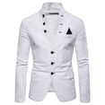 thumbnail image 1 of Traje decorativo de múltiples botones de moda para hombre de primavera con código europeo, traje de cuello alto con personalidad para hombre, 1 of 5