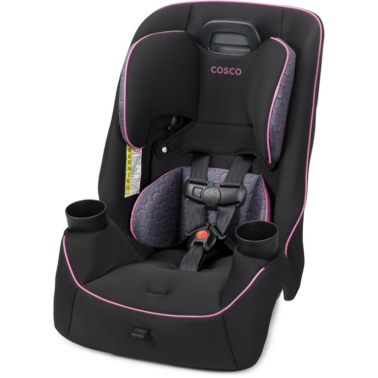 Cosco Kids Easy Elite Slim All in One Convertible Car Seat Pink Rings Infant Toddler Unisex