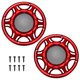 thumbnail image 1 of Cubiertas de rejilla de altavoz Uxcell, 6 pulgadas, malla metálica, protector de subwoofer, marco ABS, rojo, paquete de 2, 1 of 6