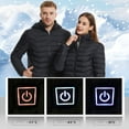 thumbnail image 3 of Kepeak Heated Jackets for Men Women Rechargeable Heated Vest with Hood Plus Size Heating Jackets Winter USB Charging Heating Coat Black 6XL, 3 of 9