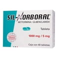thumbnail image 1 of Sil Norboral Glibenclamida 5 mg Metformina 1000 mg 40 tabletas, 1 of 4