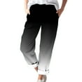 thumbnail image 1 of Timegard Womens Plus Size Pants Straight Leg Elastic Waist Gradient Color Lounge Pants Fall Travel, 1 of 5