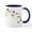 White/Navy Inside, variant on CafePress - Spring Flowers Mug - 11 oz Ceramic Mug - Novelty Coffee Tea Cup