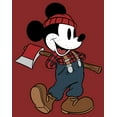 thumbnail image 2 of Women's Mickey & Friends Retro Lumberjack Mickey Mouse  Graphic Tee Red Large, 2 of 4