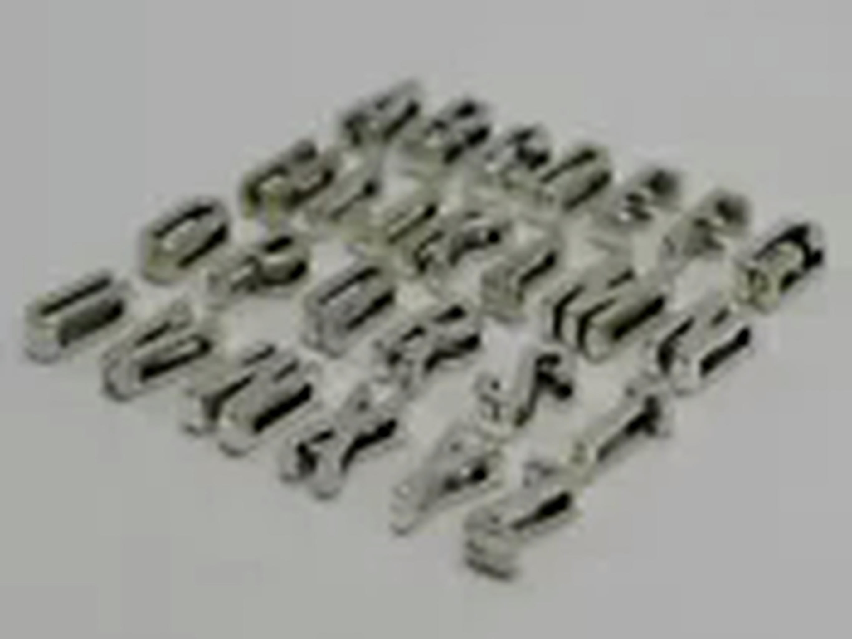 U8MO 260 Silver Tone Alphabet Letter Slide Charm Beads Fit 7mm Slider Wristbands