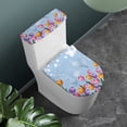 thumbnail image 2 of HELLHERO Tulips Fits All Toilet Shapes Easy to Clean 2-Piece with Universal Toilet Seat Cover Reusable, 2 of 8