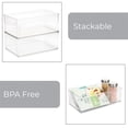 thumbnail image 5 of Mainstays Large Clear Plastic Organizer Bin for Bathroom, 5 of 8