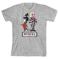 thumbnail image 3 of Beetlejuice Animated Series Lydia and Beetlejuice Youth Boy's Athletic Gray T-Shirt-XS, 3 of 6