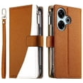 thumbnail image 2 of Funda cartera GANGXUN para Xiaomi POCO M6 4G , cuero PU con tarjetero, cremallera, correa de mano, soporte y protección 1004°, 2 of 6