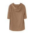 thumbnail image 5 of Yiaimeir ‌Men's Hooded Hemp T-shirt Thin Loose Fit Summer Casual Short Sleeve‌, 5 of 5