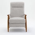 thumbnail image 5 of Terni Wood Arm Push Back Recliner in Sea Oat Beige Performance Fabric, 5 of 16