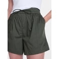 thumbnail image 5 of Time and Tru Women’s Mid Rise Poplin Shorts, Sizes XS-XXXL, 5 of 6