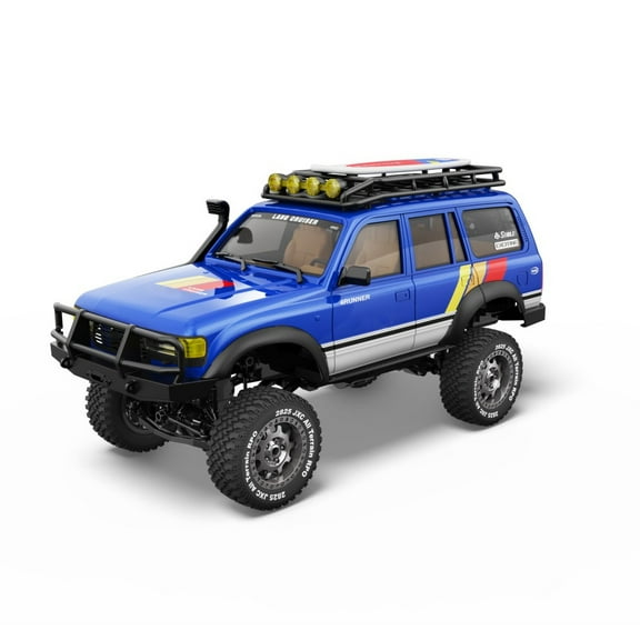 1:12 Scale Land Cruiser RC Car, 2.4GHz Remote Control Climbing Car with Full-Proportional Control System & LED Lights, 4WD Off-Road RC Rock Crawler Model for Adults