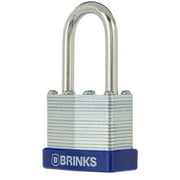 Brinks High-Security Laminated Steel Padlock, 40mm Body with 1-1/2 inch Shackle