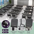 thumbnail image 7 of 2PCS Modular Folding Conference Table with Wheels 47.2in, Collapsible Conference Room Tables for Office Classroom Black, 7 of 7
