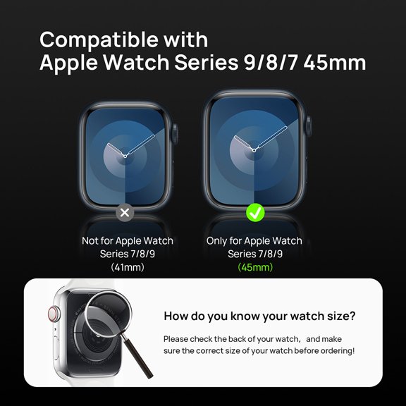 8-Pack Screen Protector for Apple Watch S9/S8/S7 (41mm) SODI SP04