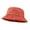 Orange, variant on Bucket Hat, Wide Brim Washed Denim Cotton Outdoor Sun Hat Flat Top Cap for Fishing Hiking Beach Sports Wine