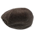 thumbnail image 3 of Walrus Hats End Game Brown Duckbill Flat Cap – Luxe Wool Blend 6-Panel Hat with Suede Underside & Stretch Fit – Classic 2 ¼" Brim for Stylish Comfort, 3 of 7