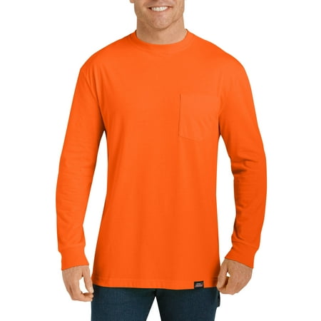 Genuine Dickies - Big and Tall Men's Long Sleeve Enhanced Visibility T ...