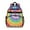 Colorful Rainbow Tie, variant on Colorful Tie Dye Pattern Backpack for School,Cute School Bag,Schoolbag with Adjustable Shoulder Straps & Padded Back,15.25"x11.5"x5.25"
