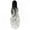 Black To Silver Grey, variant on AynnQueen Ponytail Extension Claw Clip in Pony Tails Hair Extensions Synthetic Wavy Straight Secret Ponytail Hairpiece 18/21 Inch