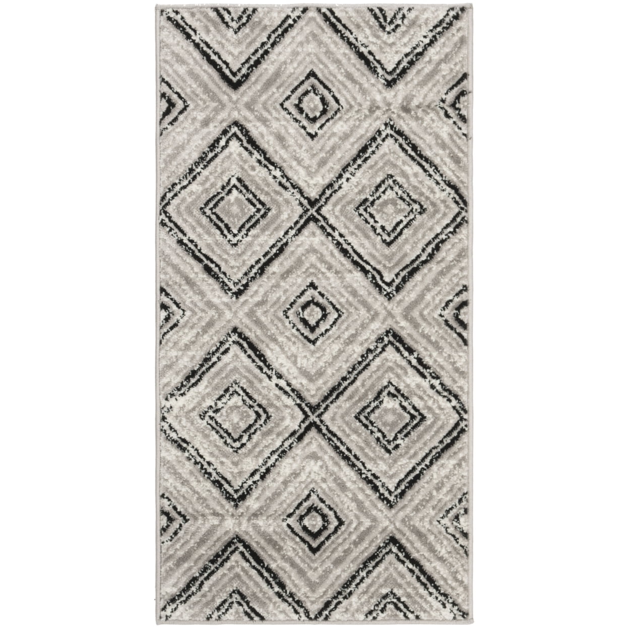 SAFAVIEH Skyler Cuthbert Geometric Area Rug, Grey/Black, 5'1" x 7'6"