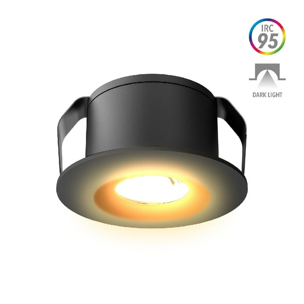 Lámpara Downlight LED Empotrable Óptica Dark Light, Luz Suave Cálida, LED integrado