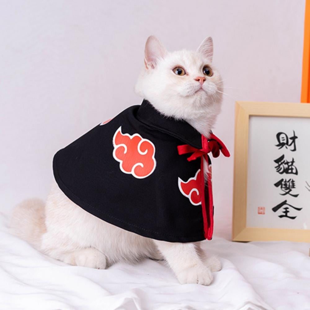 Akatsuki Dog Cat Costume Cloak Robe Clothes Anime Pet Shirt Halloween  Cosplay Outfit  Walmartcom