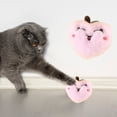 thumbnail image 3 of Neinkie 4Pcs Chat Peluche Jouets Adorable Apparence Fruit Forme Intégré dans la Cloche Fade Résistant Polyvalent Soulager l'Ennui Attrayant Cataire Peluche Chat Peluche Animaux de Compagnie Décor Poupée Fournitures pour Animaux de Compagnie, 3 of 8