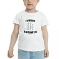 thumbnail image 2 of Future Engineer Funny Toddler T-Shirts for Boys Girls (White, 5/6T), 2 of 5