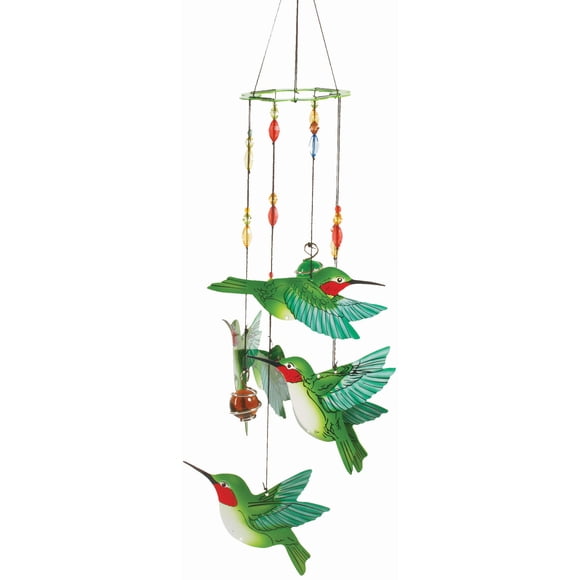 SPOONTIQUES 11975 HUMMINGBIRD Carillon Peint à la Main