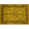 thumbnail image 1 of Ahgly Company Machine Washable Indoor Rectangle Oriental Yellow Traditional Area Rugs, 3' x 5', 1 of 4
