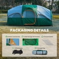 thumbnail image 4 of Gianna 8-Person Waterproof Family Camping Tent with Room Divider, Easy Setup Large Tent for Car Camping & Outdoor Adventures, Green, 4 of 7