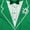 Irish Green, variant on Vintage Formal Bachelor Party Tuxedo Men's Long Sleeve Tee T Shirt Brisco Brands S