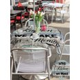 thumbnail image 6 of Outdoor Tablecloth with Umbrella Hole Zipper Spoon Knife Kitchen Round Tablecloth 54" Waterproof Outside Table Cloth Rustic Blue Grey Wooden Patio Table Cover Tablecloths for Picnic Party, 6 of 8