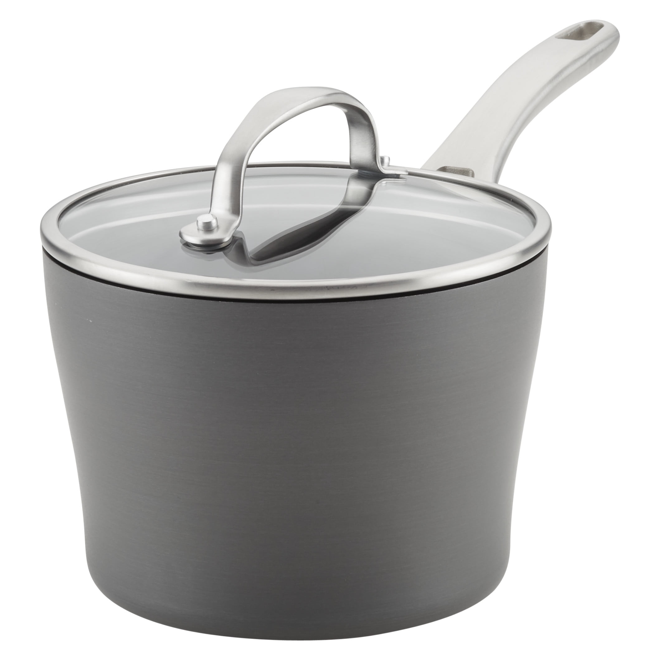 Aluminum Dark Gray Anolon 81167 Allure Hard Anodized Nonstick Cookware Pots and Pans Set 