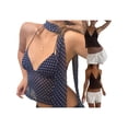 thumbnail image 2 of Diconna Hauts Sans Manches à Col Halter pour Femmes, Imprimé à Pois, Coupe Ajustée, Chemises d'Été, 2 of 9