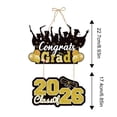 thumbnail image 3 of Graduation Door Hanging Decor Class of 2026 Party Sign for Entrance Wall Classroom Dorm Room Celebration Backdrop Photo Prop Graduation Day Ornament Festive Decor Photo Booth Graduate Parties Sign, 3 of 6