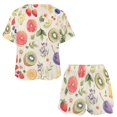 thumbnail image 3 of Various Fruits Print Women'S Pajamas Set Summer Sleepwear Sets 2 Piece Lounge Set, 3 of 7