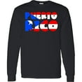 thumbnail image 3 of Inktastic Puerto Rico Flag in Text Long Sleeve T-Shirt, 3 of 5