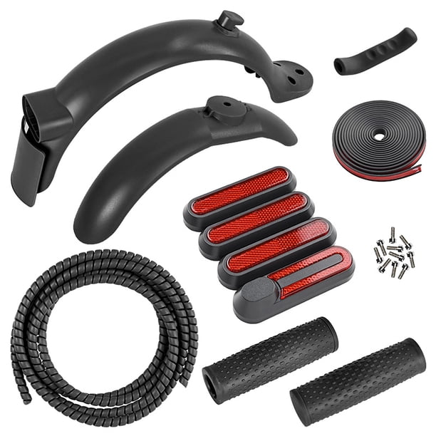Scooter Fender Kit de guardabarros delantero y trasero para patinete eléctrico con carcasa de cubo d Meterk Scooter Fender