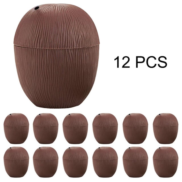 Bebida De Coco Pajita De Plástico Hawaiana Adecuada Para Banquete Niños Fiesta De Playa De Verano 12 Uds Taza Noticed HA020138-00