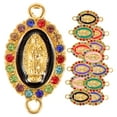 thumbnail image 5 of 24 piezas de llavero de aleación de colores con colgante exquisito de la Virgen María, amuleto de joyería artesanal., 5 of 5