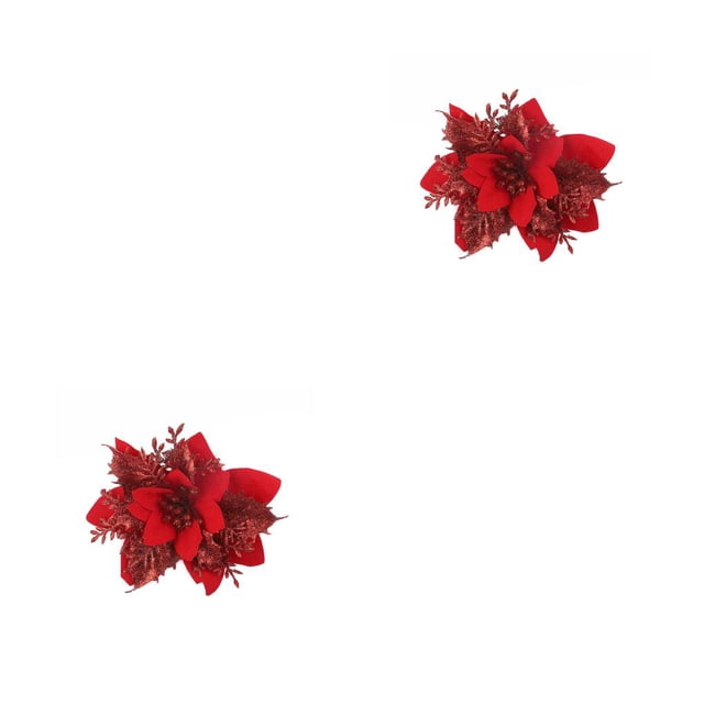 Decoración artificial de Navidad Billuyoard 2piezas Rojo