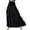Black, variant on Women Casual Skirt Polyester Spandex Simia Full with Pocket Long Boho Style Skirt