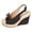 Black, variant on Women’s Peep Toe Denim Espadrille Platform Sandals Rhinestone Bow Slingback Wedge Heels Comfortable Slip On Dress Shoes Black Size 8