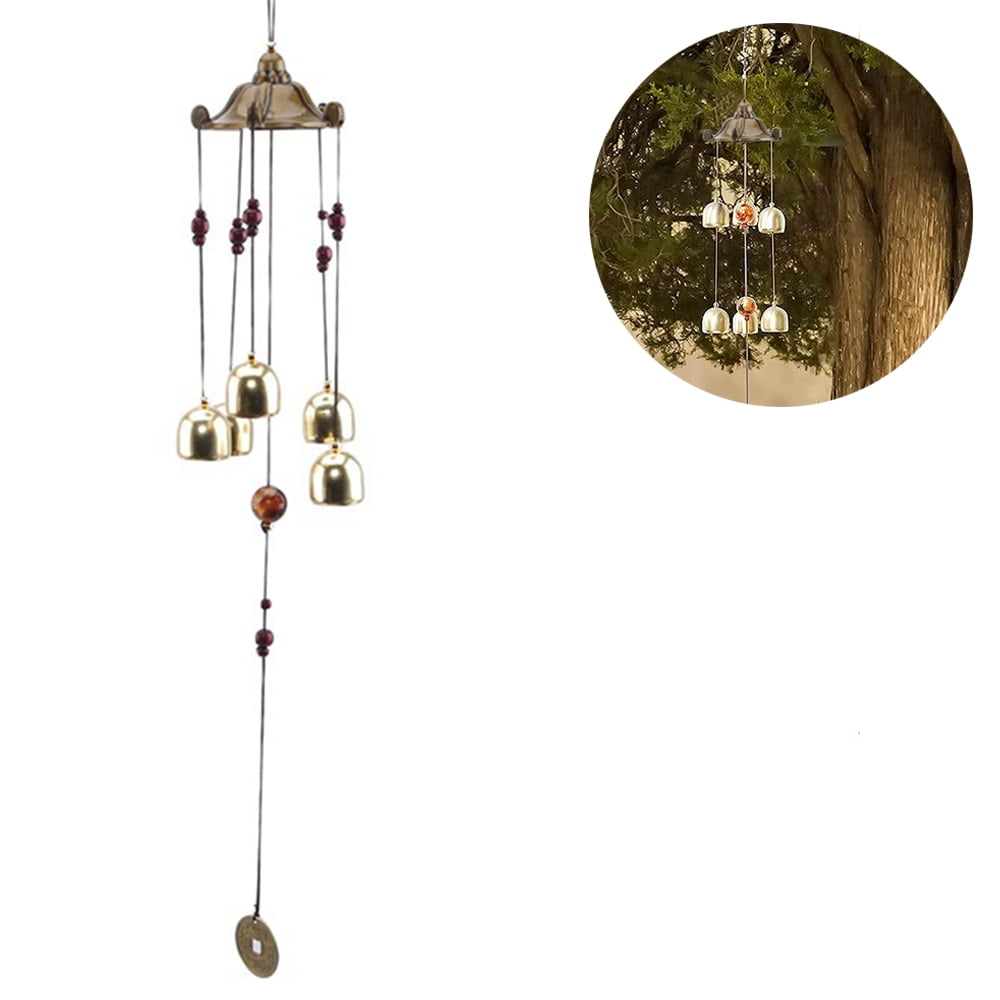 Wind Chime Feng Shui Good Luck Fortune Bell Home Hanging Decor Ornament Outdoor Yard Wind Bell